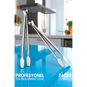 Mutfak Maşası - Mangal Barbekü Maşası - Izgara Maşası Tava Maşası Çelik  24 Cm - 1