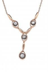 8 Ayar Altın 0.16 Ct Elmas Kadın Kolye - 2