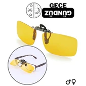 Gece Gündüz Sürüş Gözlük İlavesi Clip-On Polarize - 1