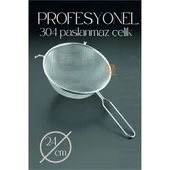 24 Cm Süzgeç 304 Paslanmaz Çelik - 1