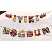 ARABALAR CARS (ŞİMŞEK MCQUEEN) KARAKTERLİ İYİ Kİ DOĞDUN BANNER - 1