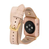 Apple Watch Uyumlu Deri Kordon 42-44-45mm Slim DT GT NU1 - 2