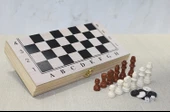 Ahşap Kutulu Satranç Tavla Seti Model 1 - 1
