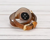 Apple Watch Uyumlu Deri Kordon 42-44-45mm Slim DT GT V18 - 2