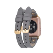 Apple Watch Uyumlu Deri Kordon Ely Double Tour GT RST9 - 2