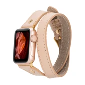 Apple Watch Uyumlu Deri Kordon 42-44-45mm Slim DT GT NU1 - 1