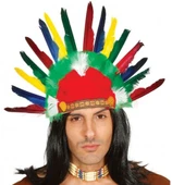 Renkli Kızılderili Başlığı Şapkası thumbnail 1