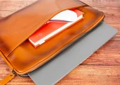 Awe 14 inç MacBook Ve Pc Uyumlu Deri Kılıf RST2EF Taba - 4