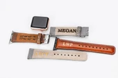 Apple Watch Uyumlu Deri Kordon 38-40-41mm RT CP22 Lila - 4