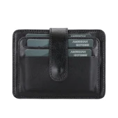 Çok Bölmeli Slim Deri Kartlık BLW019 RST1 Siyah - 2