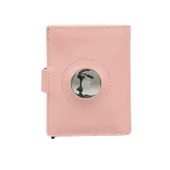 Palertag Deri Cüzdan, Apple AirTag Uyumlu Pembe - 1