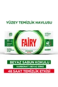 Fairy Power Wipes Yüzey Temizlik Havlusu 100 Yaprak 6 Adet | Beyaz Sabun | Beyaz Sirke & Karbonat - 2