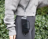 Riviera Deri Askılı Gözlük Kılıfı Parlak Siyah - 2