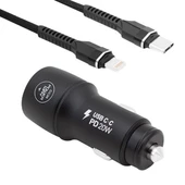 Powerway CC35 Yeni Nesil USB-C (iPhone To Type-C) Araç Şarj Seti (PD18W) - 2