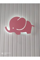 Pembe Fil Bebek Odası Aydınlatması - 1