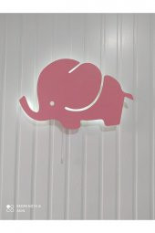 Pembe Fil Bebek Odası Aydınlatması - 3