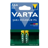 Varta 56703 1.2V 800 mAh Şarjlı AAA İnce Kalem Pil (2'li Paket) - 1