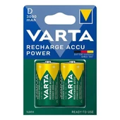 Varta 1.2 Volt - 3000 mAh Ni-MH Büyük D Boy Şarjlı Pil 2'li Paket - 1