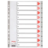 Esselte Seperatör 1-10 Rakamlı Plastik A4 100105 - 1