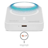Powerway 5.000mAh PD15W Magsafe Kablosuz Wireless Taşınabilir Şarj Cihazı Beyaz Powerbank TXM5 - 2