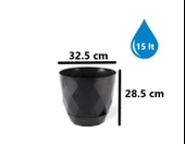 Omnipazar KRS-456 Yakamoz Tabaklı Plastik Saksı Takımı 15 Litre No 6 thumbnail 2
