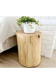 Özçelik Lambiri Ahşap Kütük Yan Sehpa 30 Cm Genişlik thumbnail 6