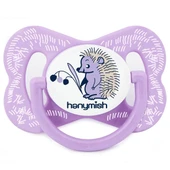 Hanymish Happy Silikon Damaklı Emzik No:2-Mor - 1