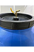 yağmur plastik 220 lt Varil Bidon Içi Beyaz Kaplamalı Musluklu Sirke Fermente Için 2 Musluklu thumbnail 2