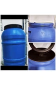 yağmur plastik 220 Litre Varil Bidon Içibeyaz Kaplamalı Musluksuz thumbnail 3