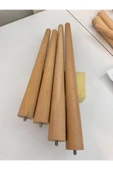 ODABAŞI MOBİLYA AHŞAP KONİK AYAK 4 ADET -45CM MONTAJ APARAT SETİ HEDİYE(4.6CM ÇAPINDA 1.SINIF) thumbnail 2