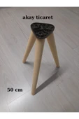 AKAY TİCARET ahşap konik ayak 3 lü takım 50 cm - 2