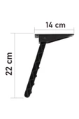 ZUBİZUBİ Sofra Ayağı Plastik Katlanır Yer Sofrası Sini Altı 4'lü 23 Cm - 2
