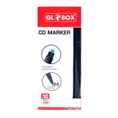 Globox Permanent Asetat Kalemi 1.0 mm M Uç Silgili Siyah 10 Adet - 1
