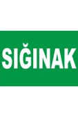 ünal grup  Iş Güvenliği Levhası - Sığınak Aşağı Ok - 1