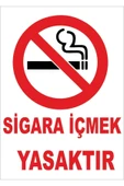 ünal grup  Sigara Içmek Yasaktır Ikaz Levhası 25*35 Cm - 1