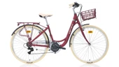 Carraro Juliet 26 Jant 430H 21 Vites V Fren Şehir Bisikleti Mat Mürdüm Krom - 1