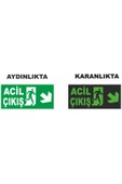 ünal grup  Acil Çıkış Fosforlu Levha - 1