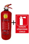 ünal grup  2kg Yangın Tüpü Ve Yangın Tüpü Levhası 2li Set - 1