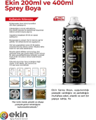Ekin 400 ml Sprey Boya Çimen Yeşili Renk 5 Adet - 2