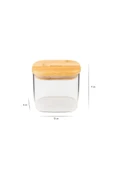 Bambum Multy - Bambu Kapaklı Cam Saklama Kabı 600ml - 2