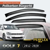 Perflex Polikarbon Kırılmaz Rüzgarlık V2 Düz VW GOLF 7 2012-2020 - 1