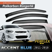 Perflex Polikarbon Kırılmaz Rüzgarlık V2 Mugen Hyundai Accent Blue 2011-2018 - 1