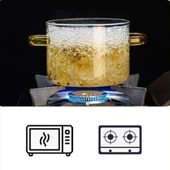 Kapaklı Borosilikat Cam Tencere Seti thumbnail 2