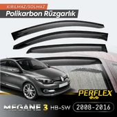 Renault Megane 3 HB-SW 2008-2016 Cam Rüzgarlığı V2 Mugen - 1