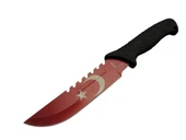 Ayyıldız Mf033 Rd Kırmızı Av Bıçağı 31cm - Testere Detaylı Bıçak, Oluklu, Kılıflı, Plastik Sap - 1
