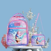 Waddell Lisanslı Dondurma Temalı Sırt Destekli, Beslenme Çantalı, İlkokul Çantası (25201) - 6