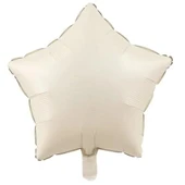 3 ADET YILDIZ FOLYO BALON KREM 18 INC thumbnail 2