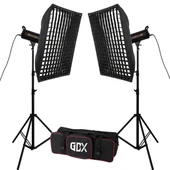 Gdx HD-120II C BiColor 2'li Işık Seti 120W Fotoğraf ve Video LED Işığı thumbnail 1