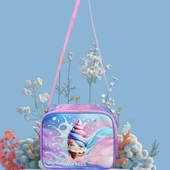 Waddell Lisanslı Dondurma Temalı Sırt Destekli, Beslenme Çantalı, İlkokul Çantası (25201) - 7