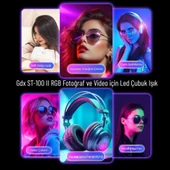 Gdx ST-100 II RGB Fotoğraf ve Video için Led Çubuk Işık (Uzunluk: 100 cm) - 6